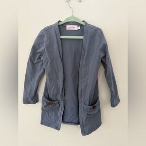 Girl August Chic Blue Kids Cardigan size 4